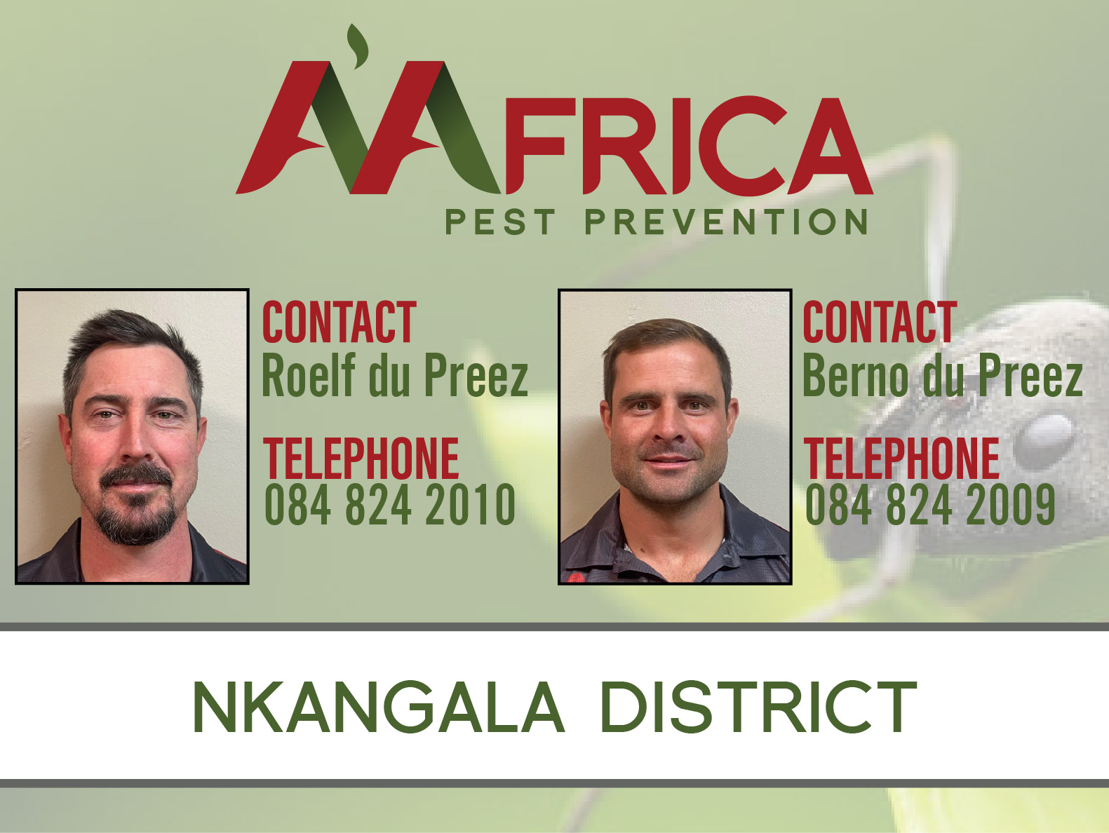 A'Africa Pest Prevention - Nkangala District